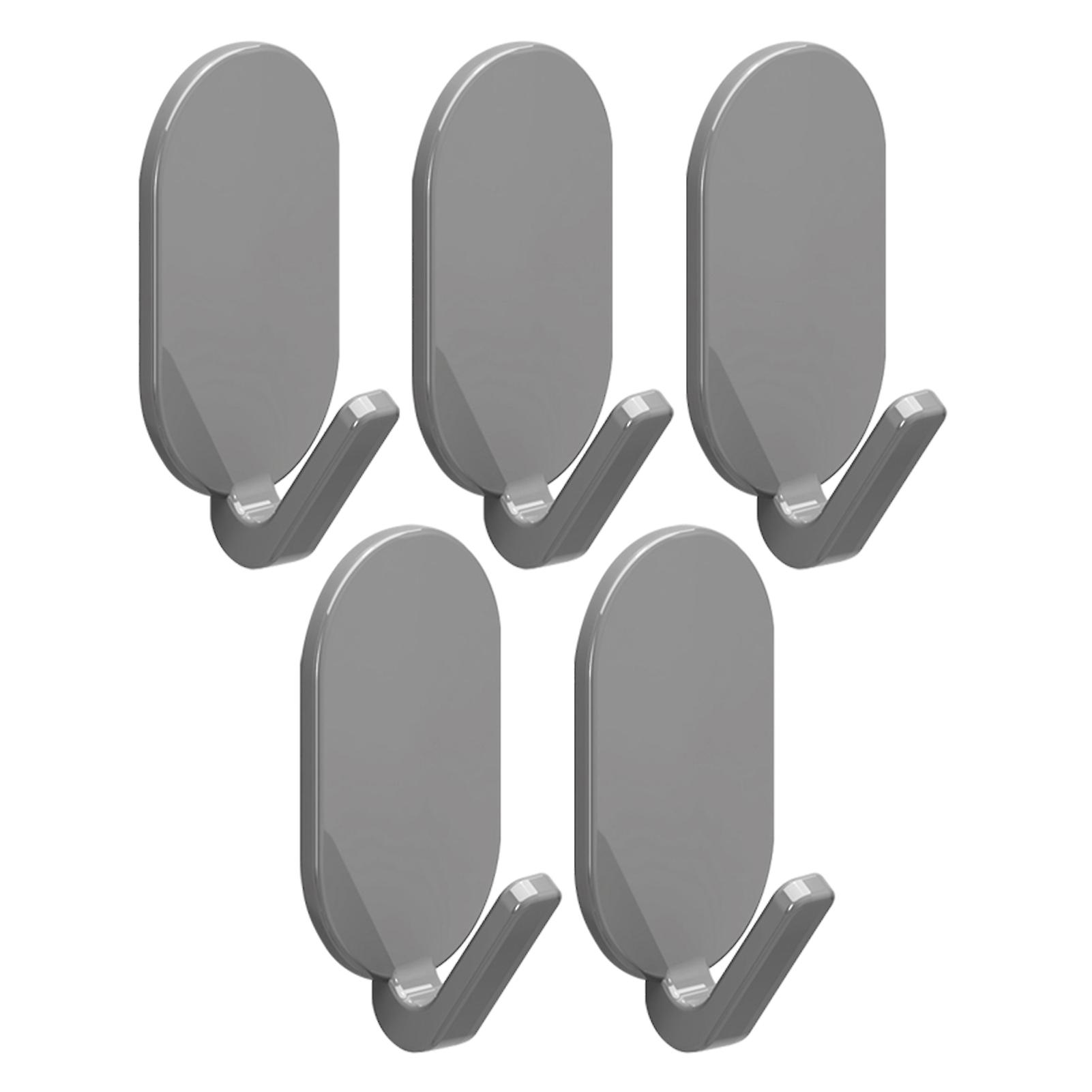 Oval Shaped Punch-Free Seamless Hook Thicken No Punching Wall Hanger for Bedroom Home