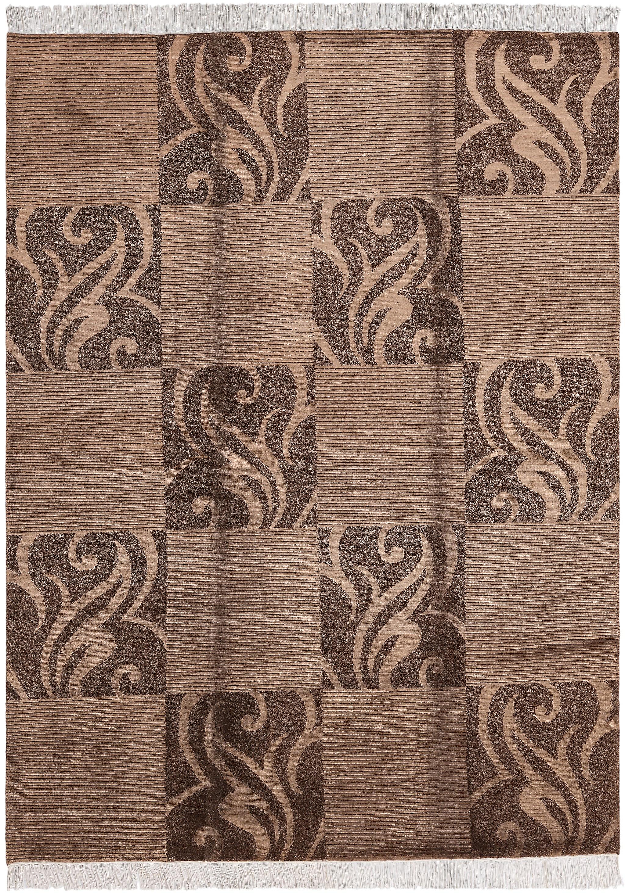 Hadorn Darya-Indian 175x244 with Dark Brown Handloom India Rug