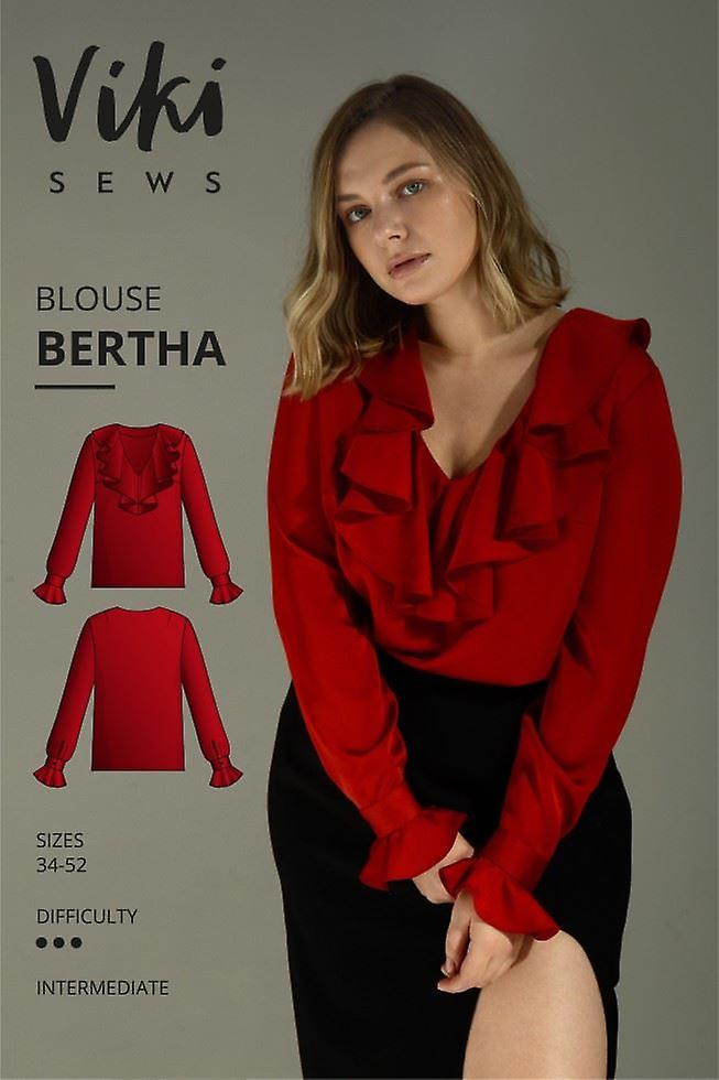 Vikisews Paper Sewing Pattern Bertha Blouse