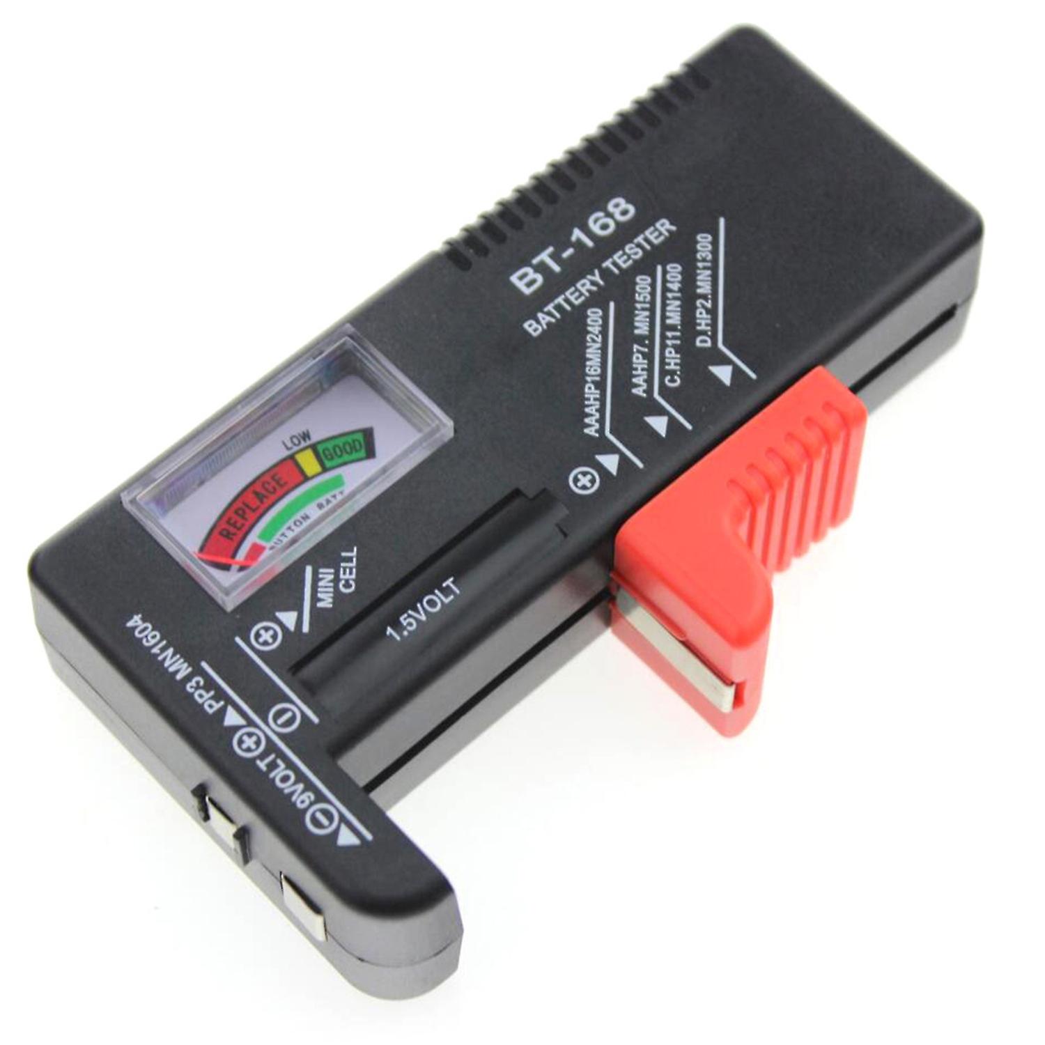 BT-168 Voltage Tester Universal Colour Coded Safe AA/AAA/C/D/9V Button Cell Battery Volt Tester Chec