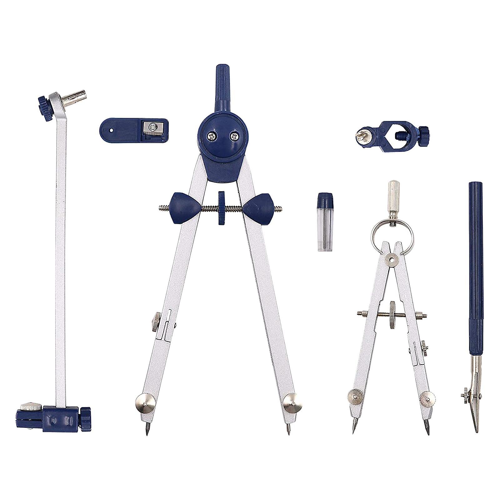 7Pcs/Set Adjustable Precision Drawing Compass Set for School Office Drafting