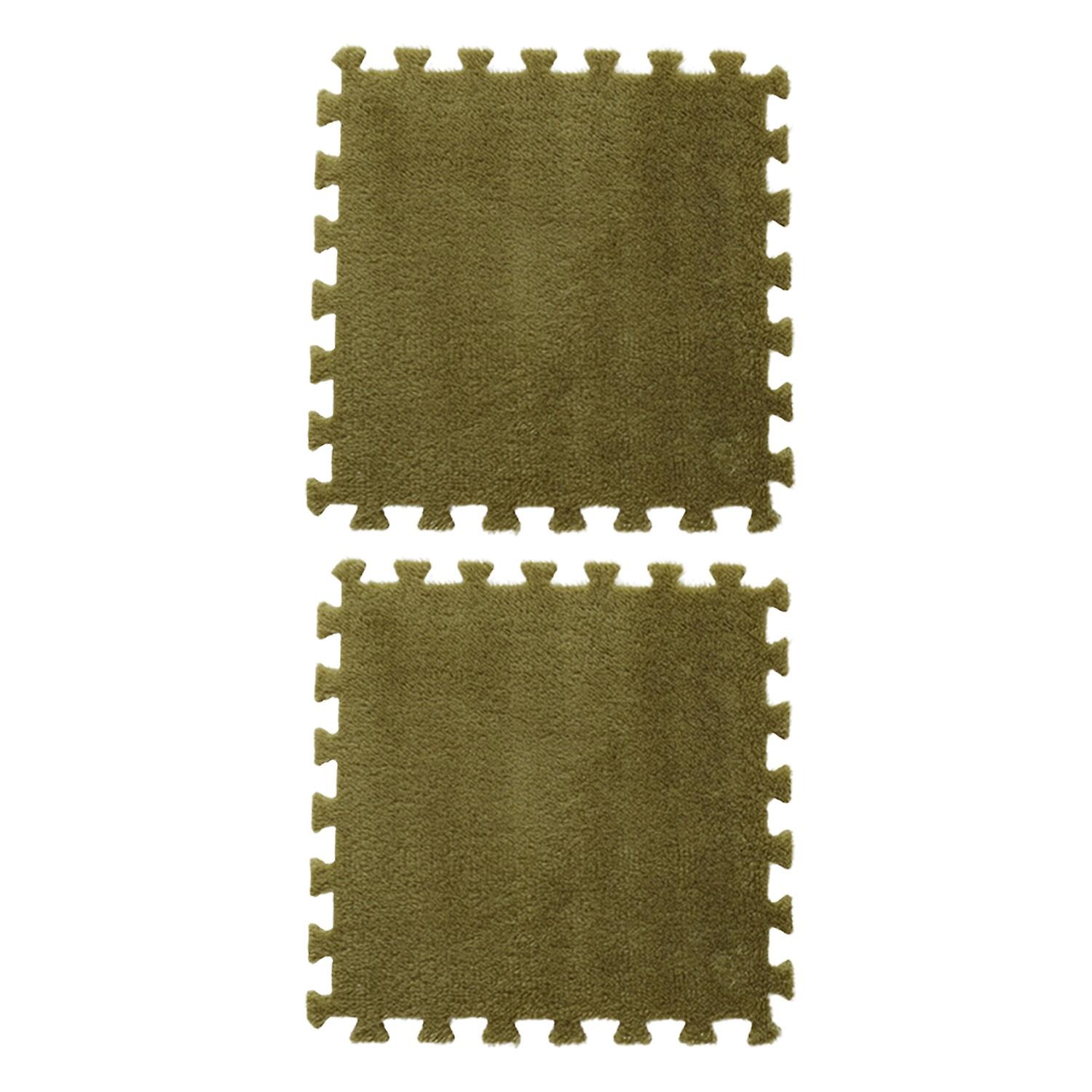 2Pcs Area Rugs Convenient Pavement Dense Fluff Sound Insulation EVA Foam Mat Carpet Mattress Home De