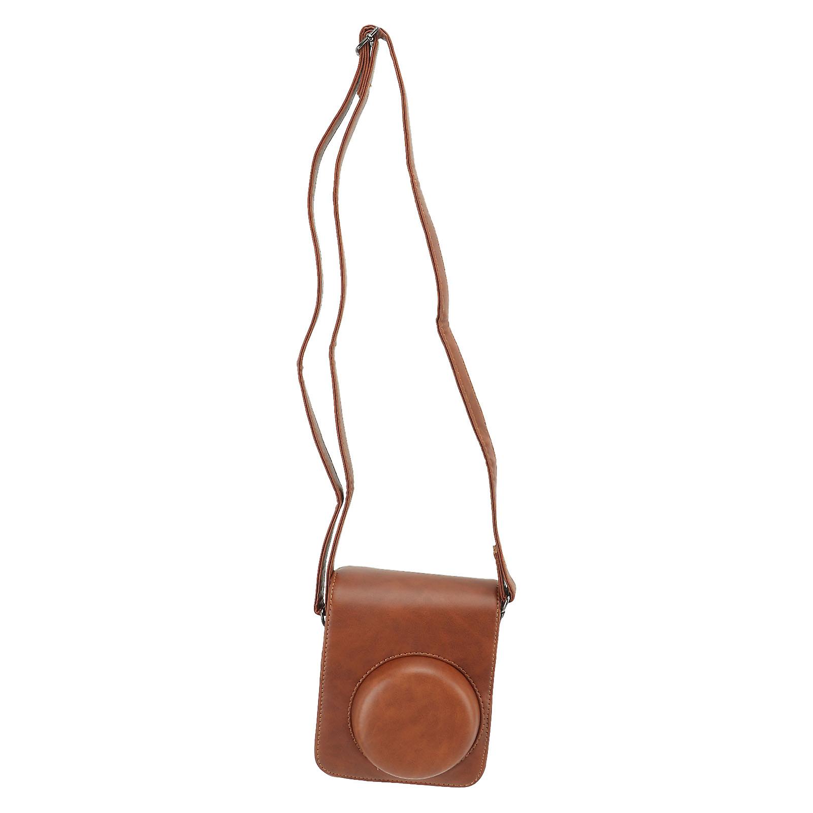 PU Leather Instant Camera Case for Mini 40 - Magnetic Closure, Adjustable Strap, Stylish