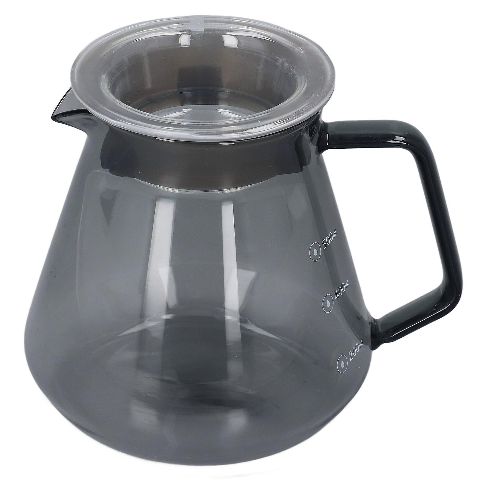 Grey Coffee Pot, Borosilicate Glass, Hand Coffee Maker, Kitchen