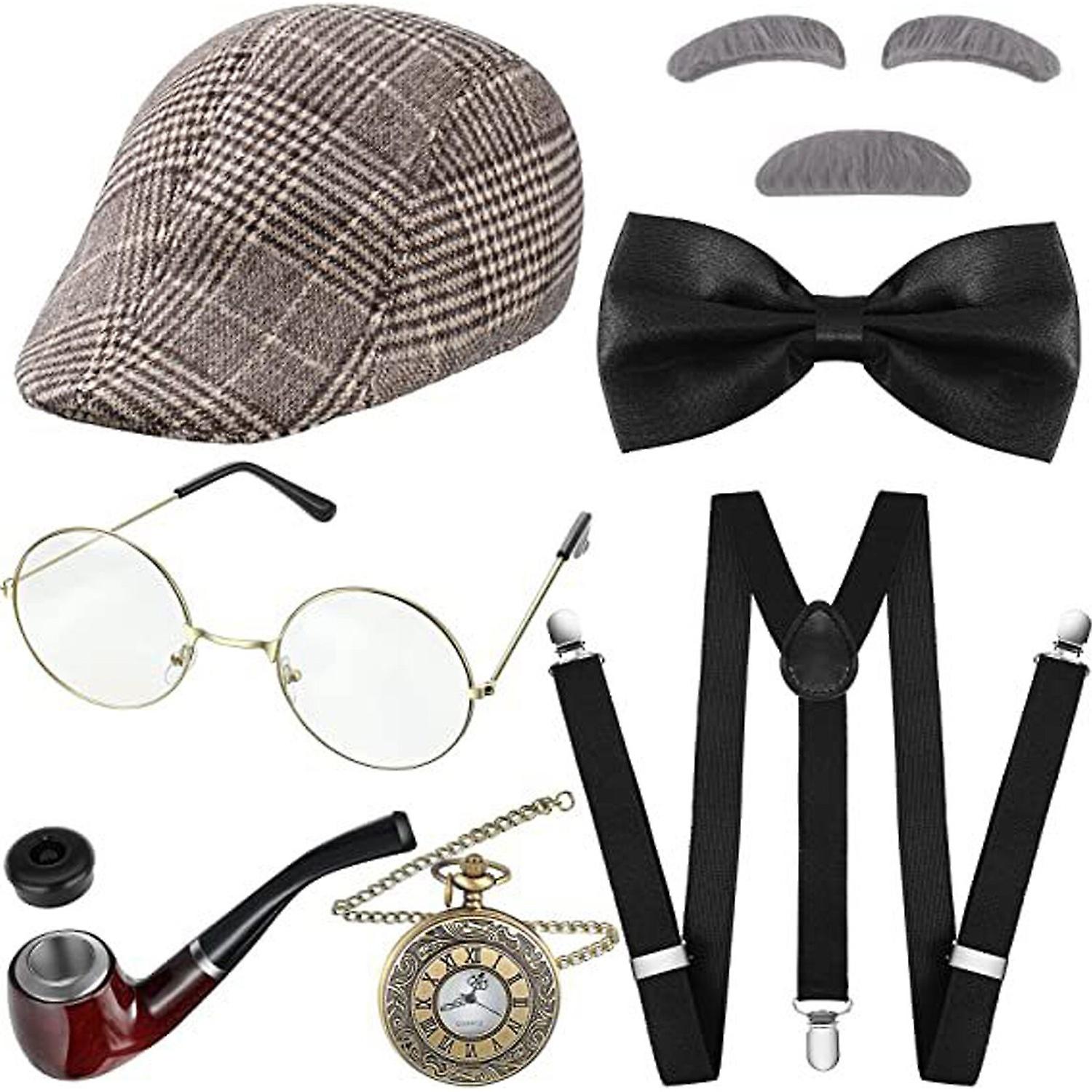 Zestaw kostiumów dziadka na 100. dzień szkoły dla dzieci - różne akcesoria