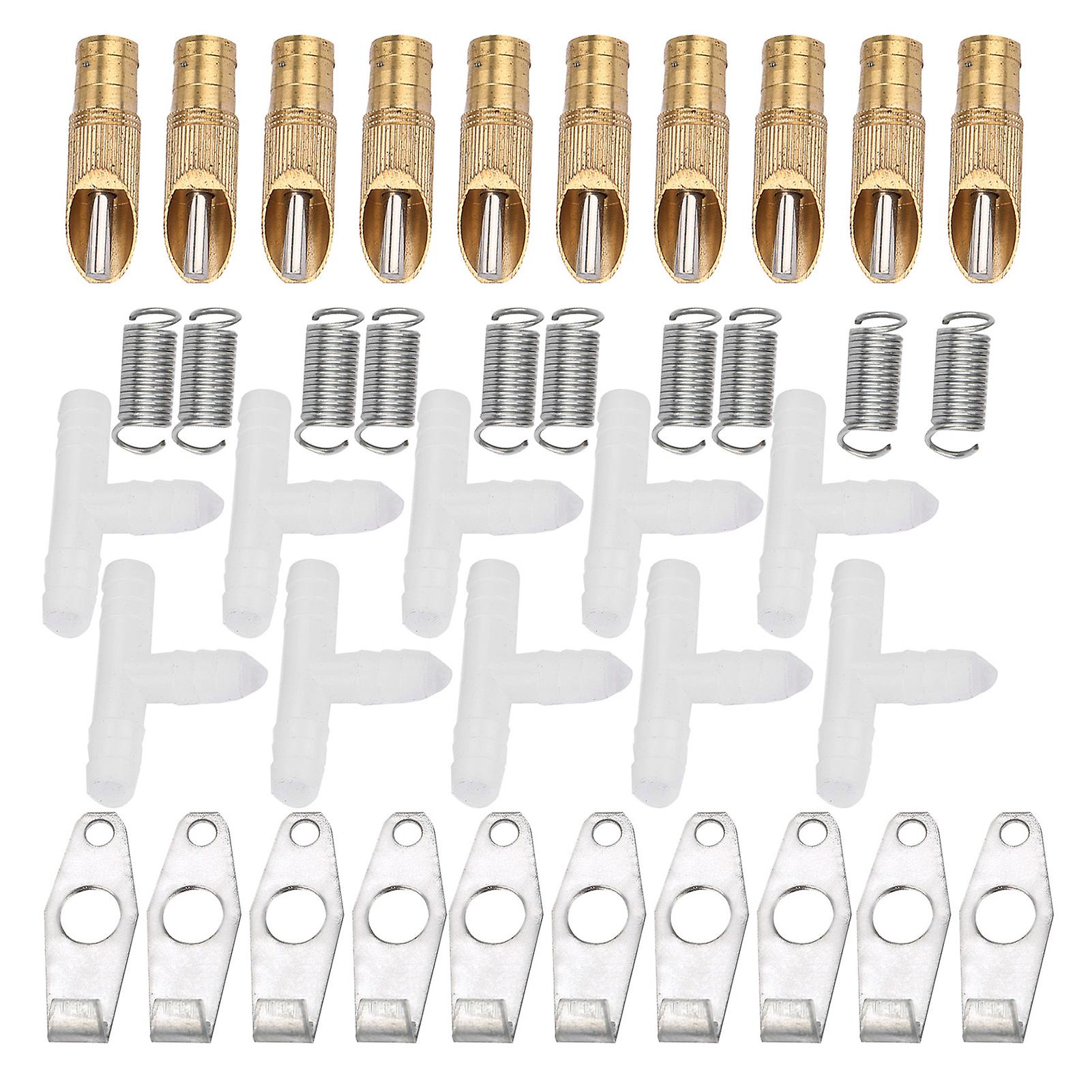 10pcs Stainless Steel Automatic Nipple Waterer for Rabbits Rats and Ferrets Duckbill Design Durable and Leak Proof