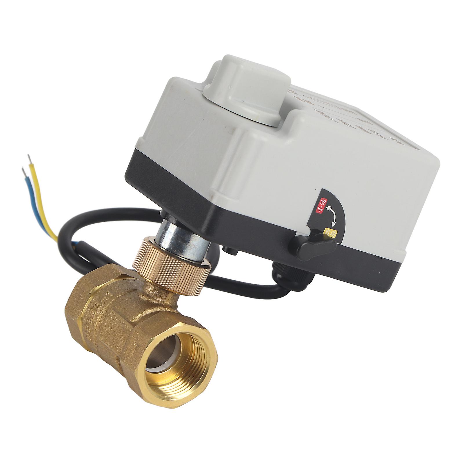 DN20 Ball Valve, Manual and Automatic 2-Way 2 Wire Ball Valve with Normally Open Motor Ac220v Ball Valve