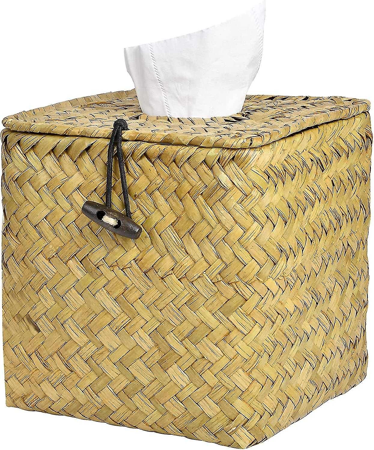 Tissue Box Cover Square Woven Facial Tissue