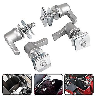 Silver Saddlebag Lock Mounting Screw Kit For Touring Road Street Glide
