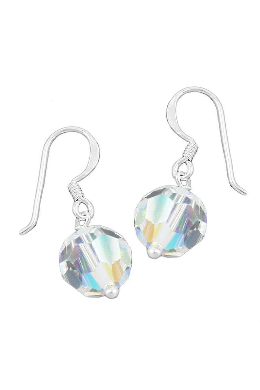 Hook Earrings 30x10mm Crystal Ab Silver 925 - Gl92864