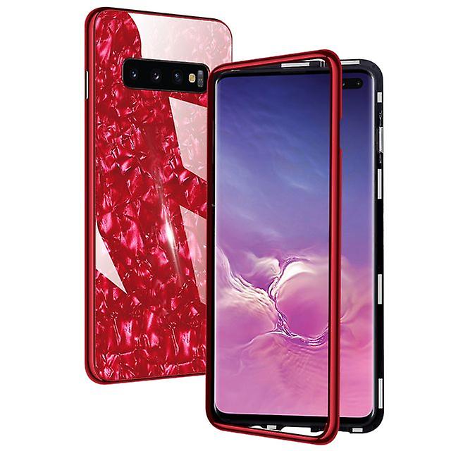 Apple iPhone 8G Magnetic Shiny Case Cover - Red