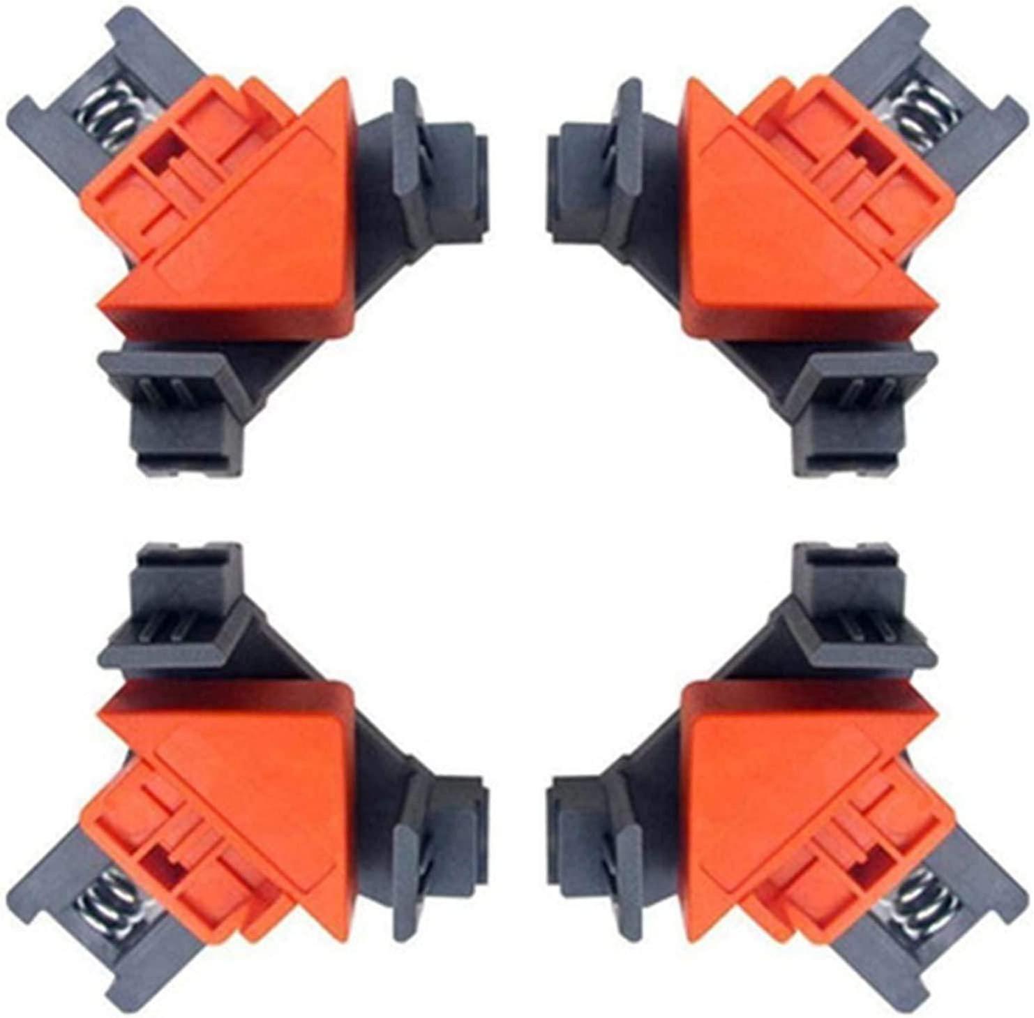 4-Piece Quick Release Right Angle Clamps for Woodworking - 90 Degree