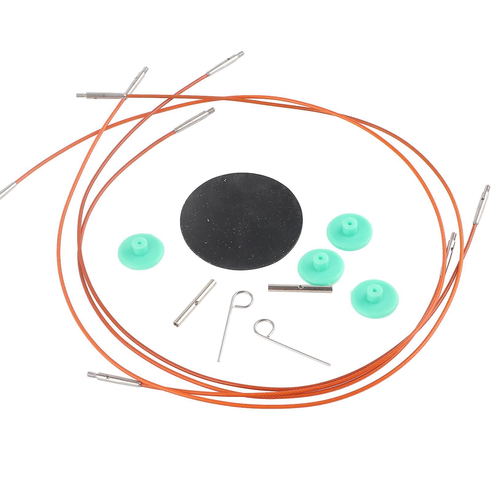 Interchangeable Carbonized Bamboo Needles Set Aluminum Circular Knitting Needles Ring Set