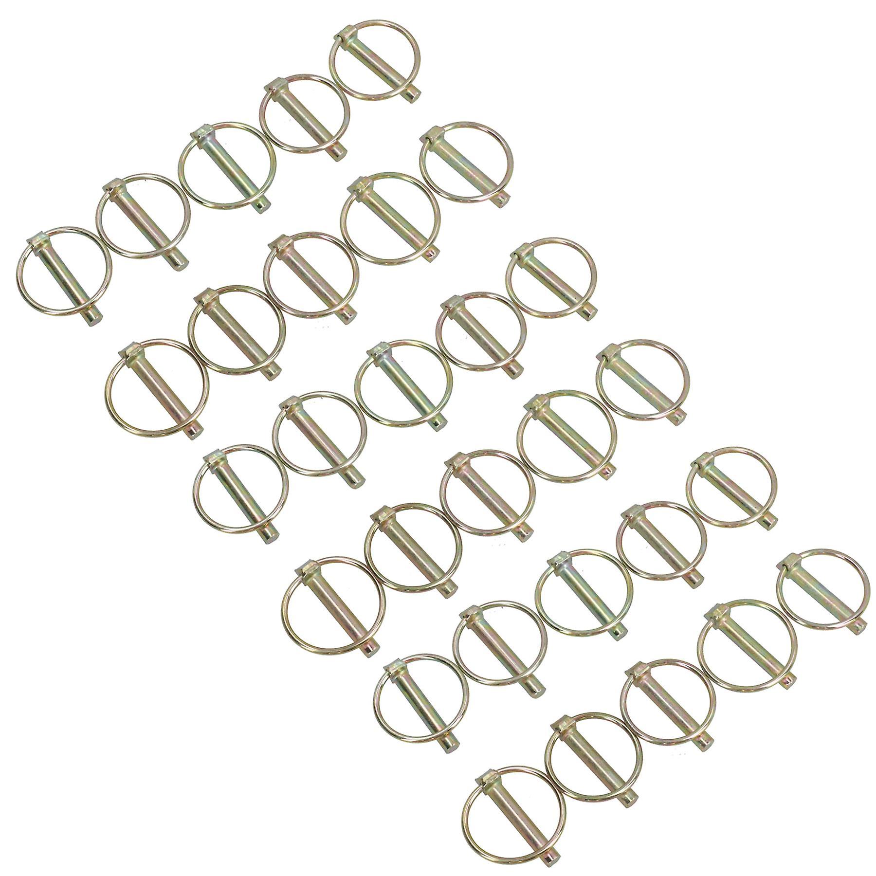 8mm Lynch Pins Clips Fasteners Linkage Locking Pins Tractors Trailers 30pc