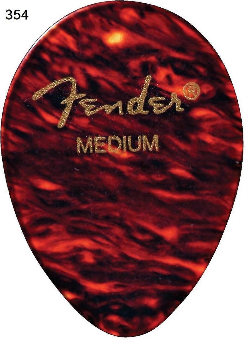 Fender 346/347/354/358/451/551 Shape Classic Celluloid gitarr plektrum - Tortoise Shell, Sälj per 1 stycke