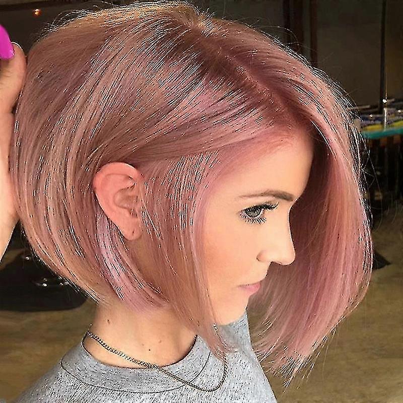 Vrouwen kort recht haar pruiken partij mode kleur Bob pruik