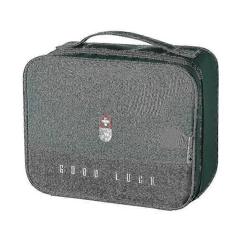 Portable Storage Bag Multifunctional First Aid Kit Compatible With Hiking Green