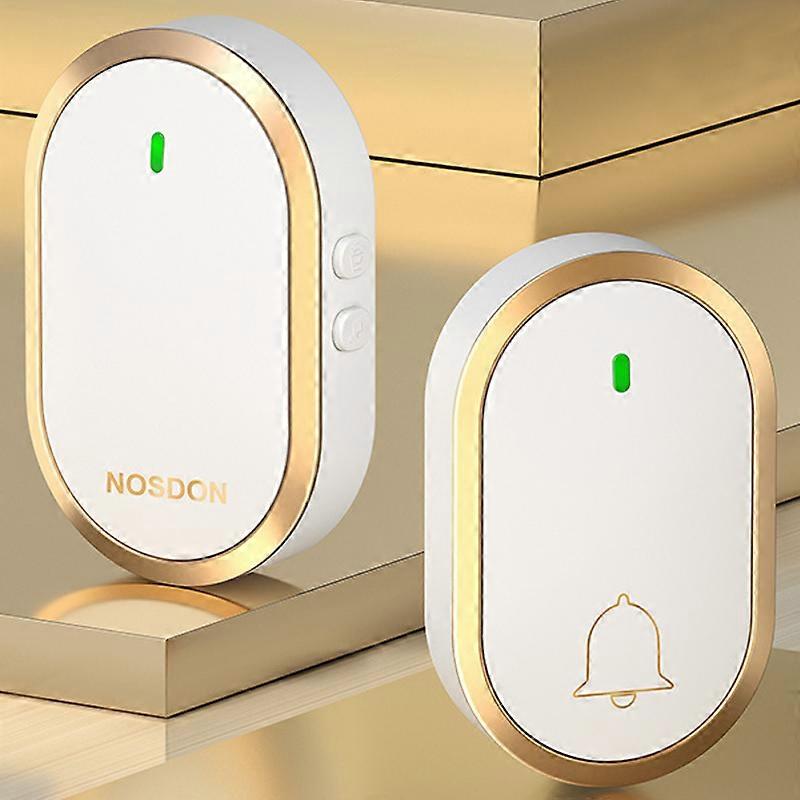 300M Signal Wireless Doorbell Waterproof 4-Speed Volume 60 Chord Memory Function