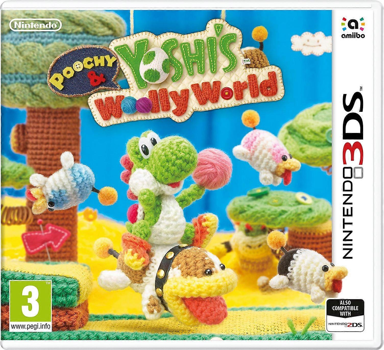 Poochy and Yoshis Woolly World (任天堂3DS) - PAL - 全新且未开封