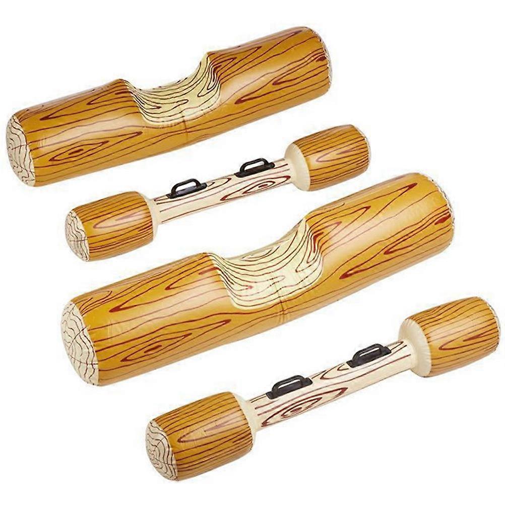 4 Pcs Set Inflatable Floating Row Toys, Adult Children Pool Party Water Sports Games Log Rafts to Float Toys