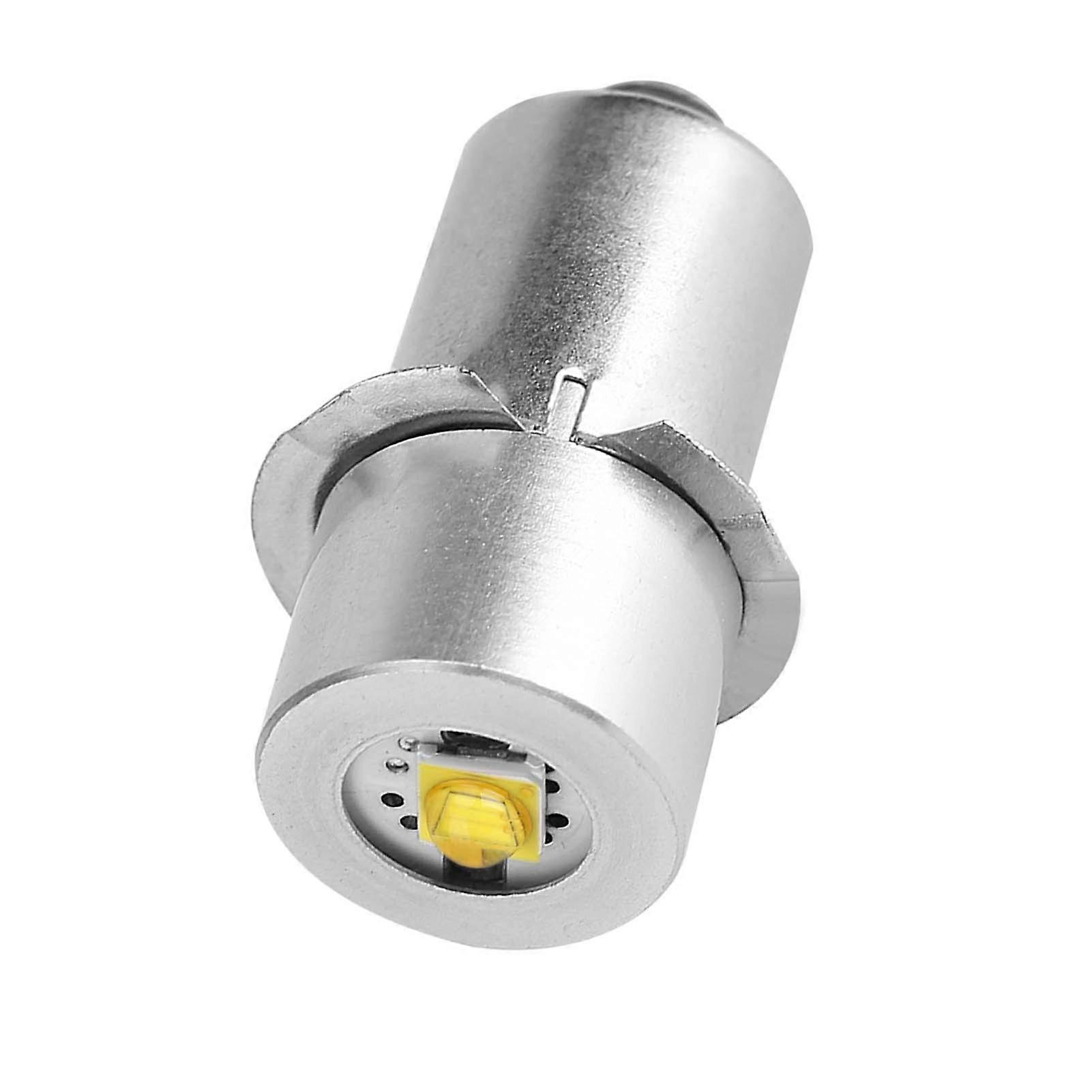 Flashlight Replacement Bulb 1pc P13.5S 3W LED Flashlight Replacement Torch Lamp for Your Flashlight, Torch Lamp or Emergency Work Light.(4v~12V-正白)