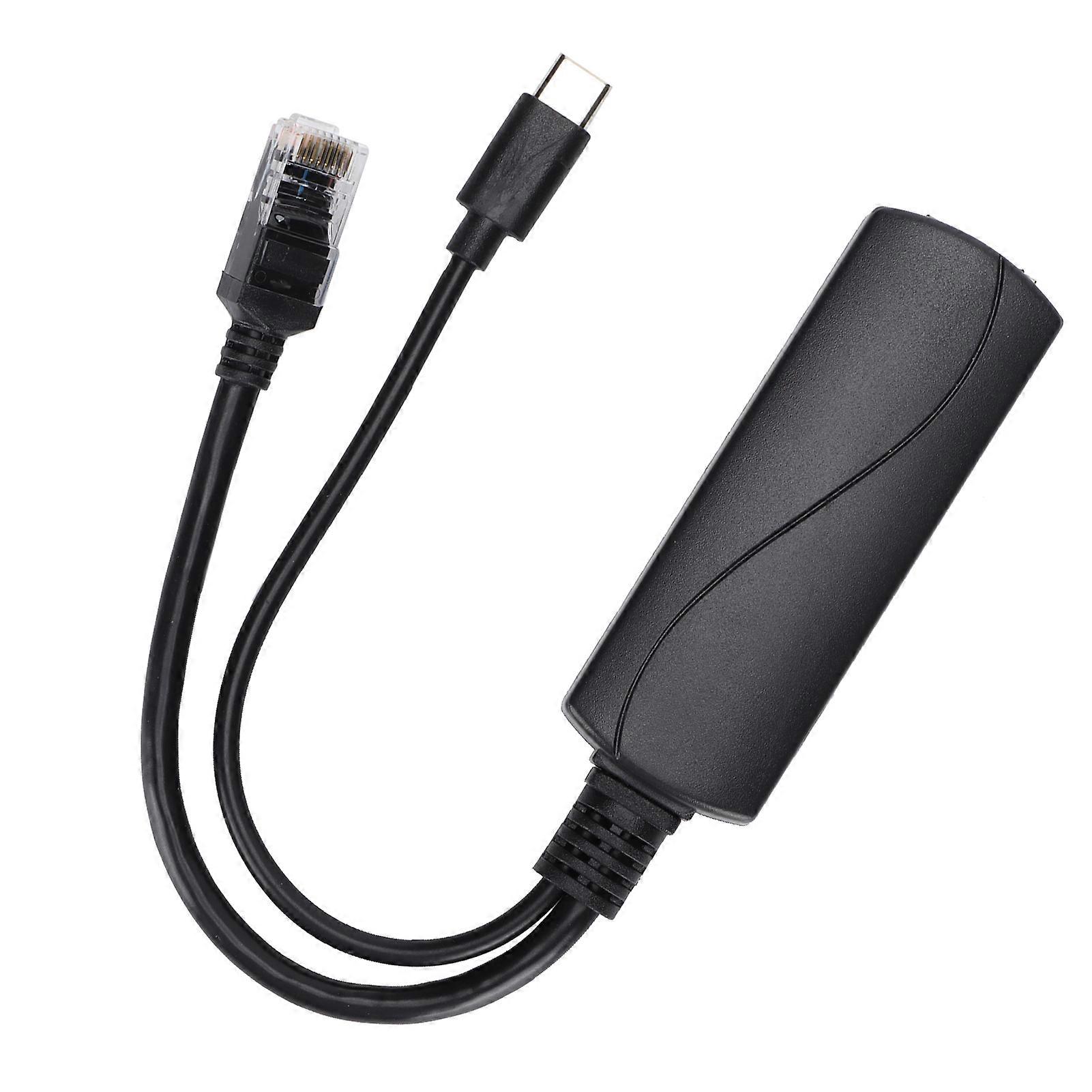 POE Splitter with Type C Interface and Isolation Protection for Homes Schools and Offices