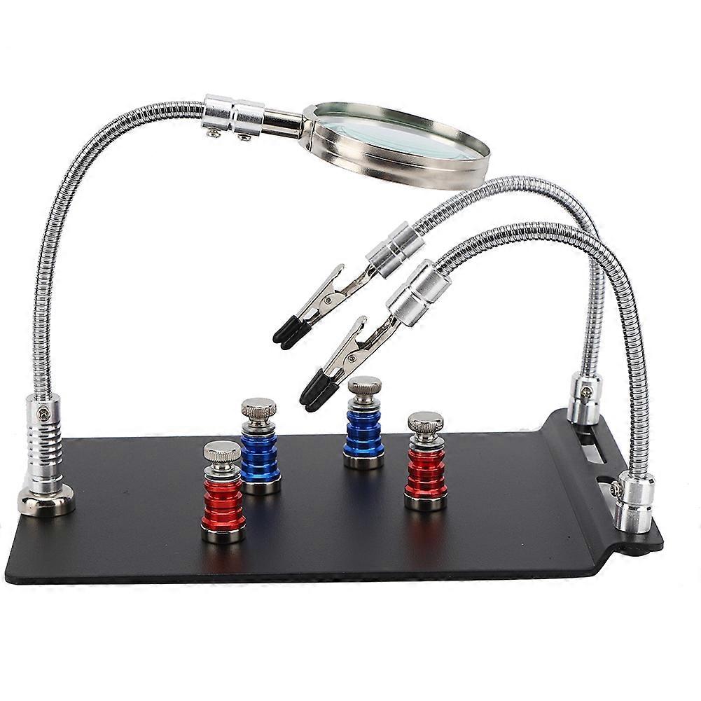 Magnetic Circuit PCB Clamp Board Holder x3 Magnifier Motherboard Repairs Tool Fixture YEMAA
