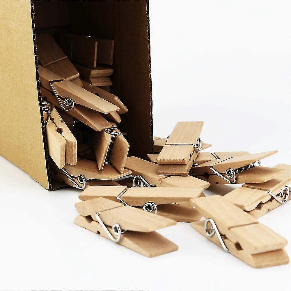 40pcs Large Wooden Clothespins, 7.2cm Long 1.8cm Wide, Sturdy And Sturdy Clothes Pegs