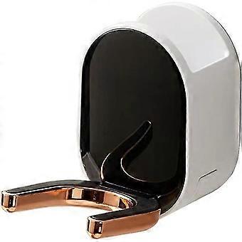Wall Mounted Hair Dryer Rack, Foldable Bathroom Organizer, Home Hairbrush Storage Rack(black)