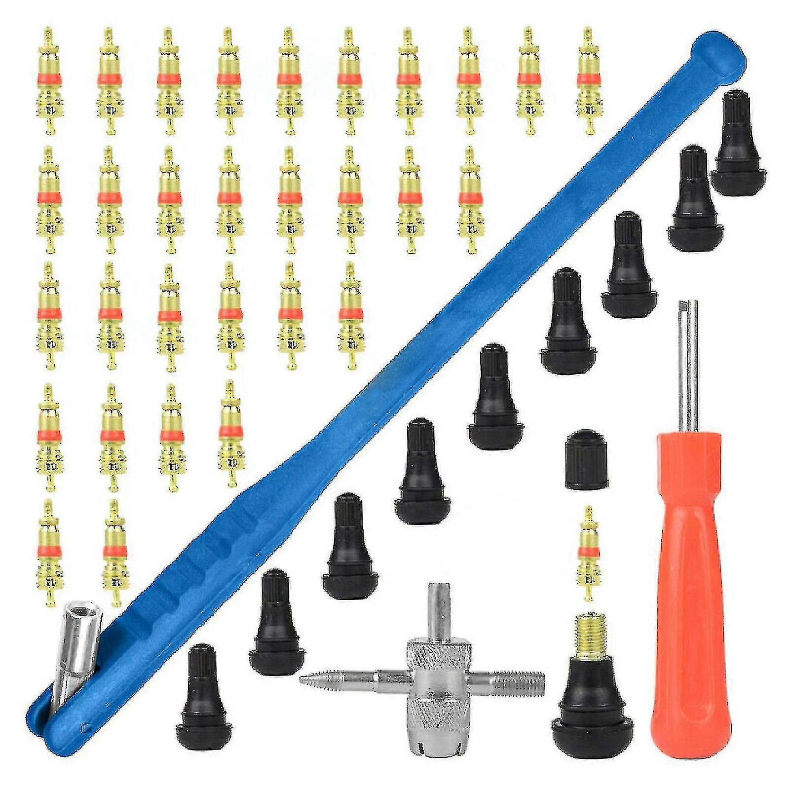 2024 43pcs/set Tire Installer Durable Wide Use Compact Car Tyre Valve Repair Tool Kit For Car