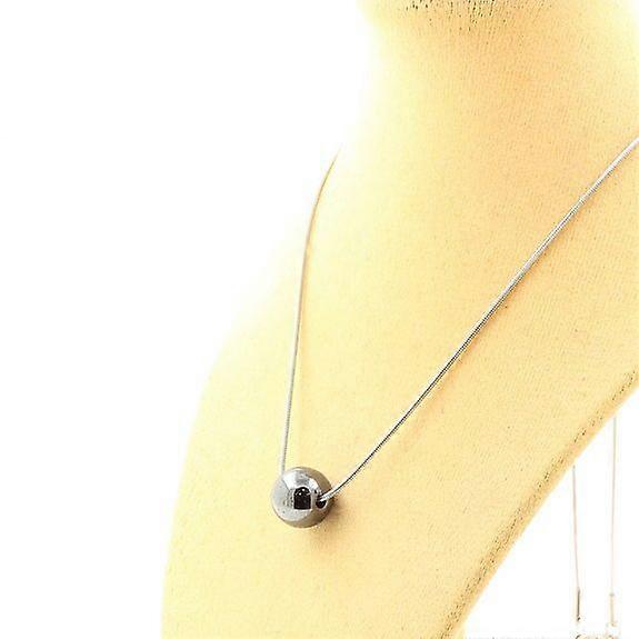 Necklace with 1 Hematite bead 10 mm