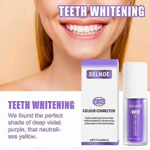 V34 Colour Corrector Teeth Whitening Teeth Toothpaste Oral Clean Sensitive