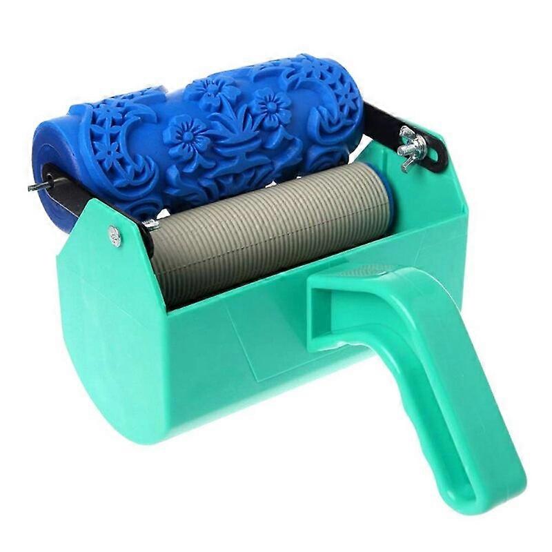 HOT-Pattern Brush Decorative Texture Roller with Embossed Plastic Handle with Monochrome Painting Machine for Wall Decora