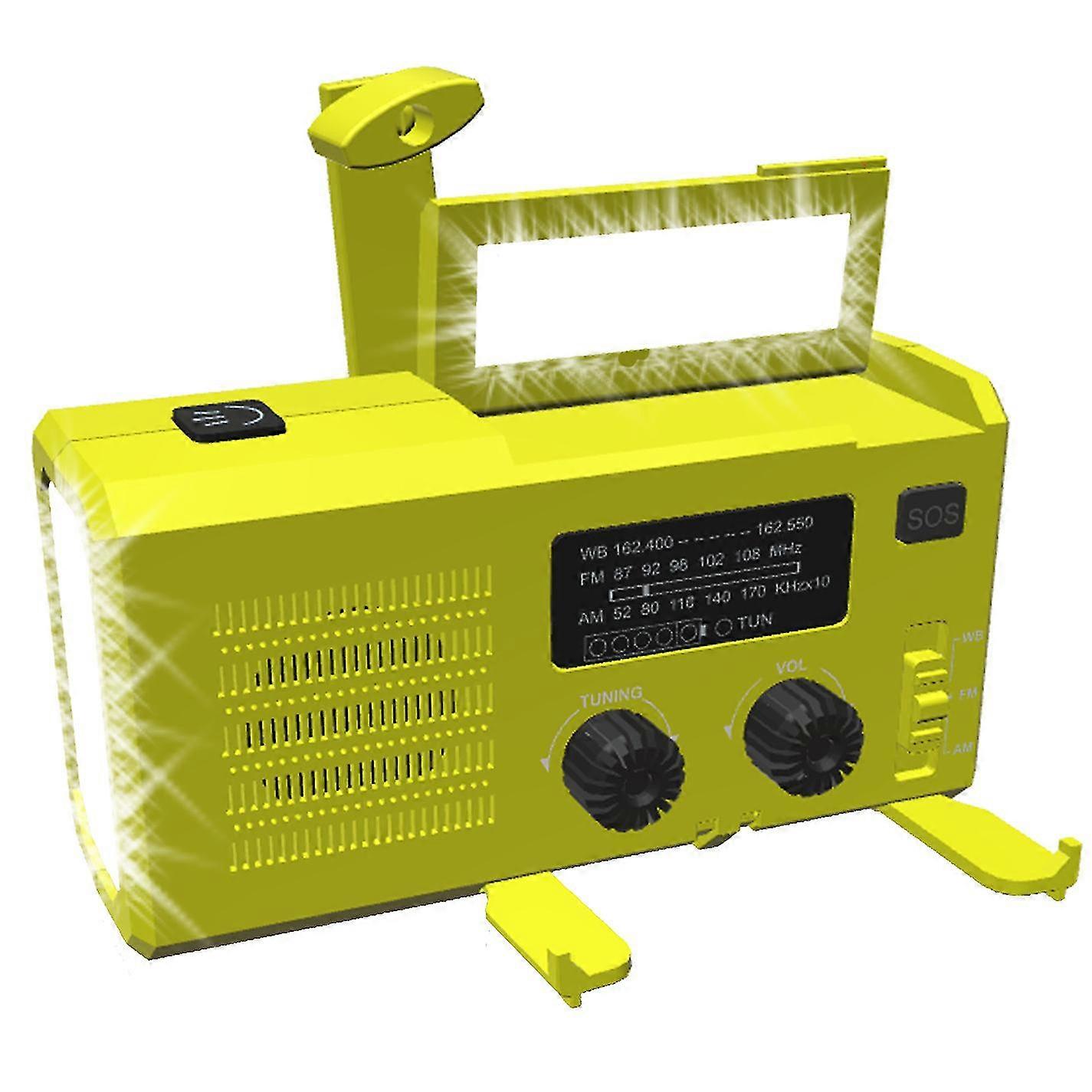 Emergency Charging Solar Radio Hand Power Receiver Emergency Flashlight For Mobile Phone Charging FT