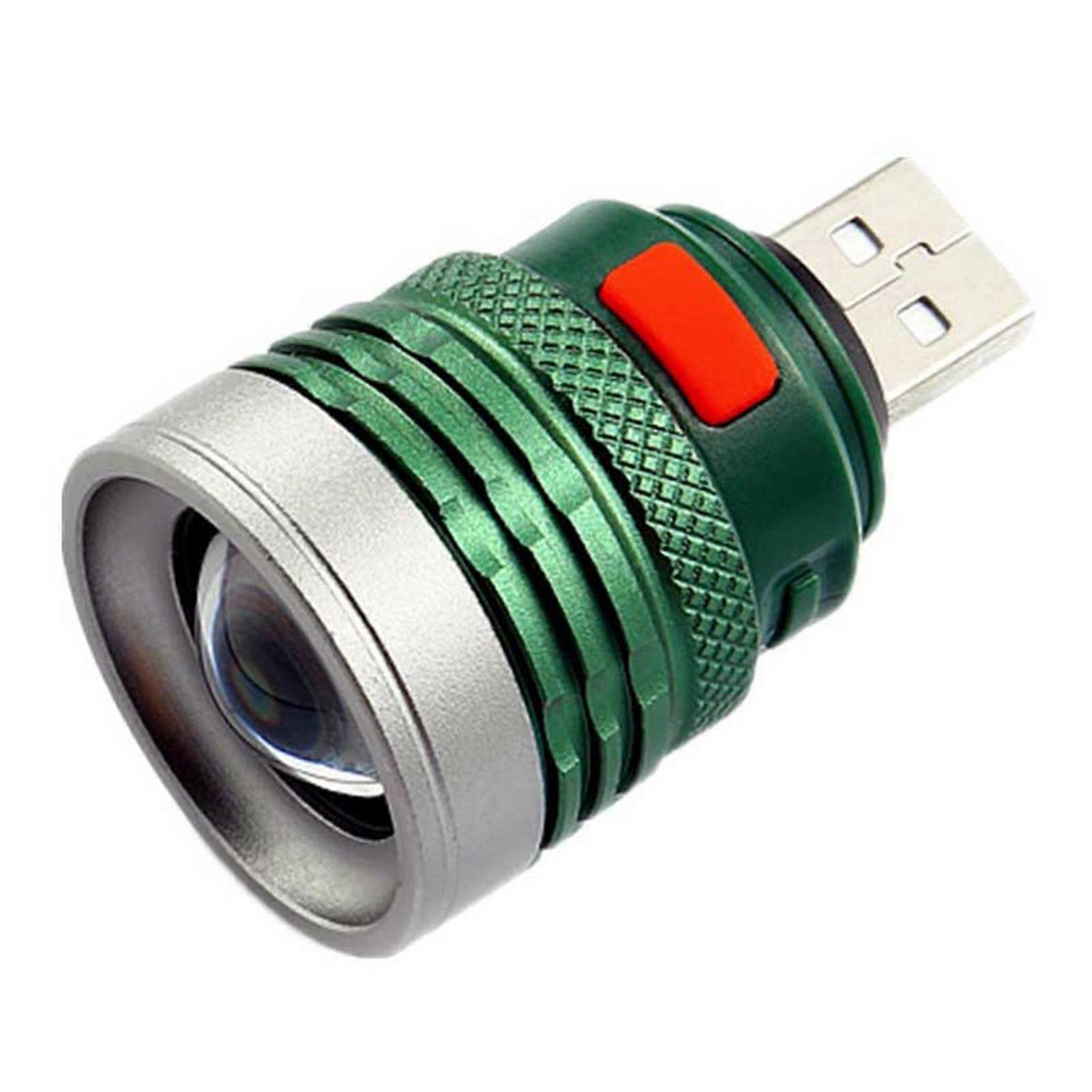 Mini Usb Port Flashlight Waterproof Fast Charging Pocket Lantern For Computer Tablet Laptop Use