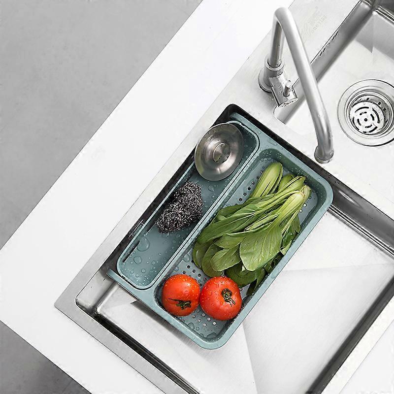 Sink Drain Basket Multipurpose Vegtable Fruit Colander Strainer Basket Wall Storage Rack for Kitchen