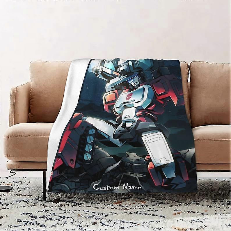 Transformers filt kasta filt varm mjuk filt för sovsal vardagsrum sovrum soffa halloween barn vuxna gåvor