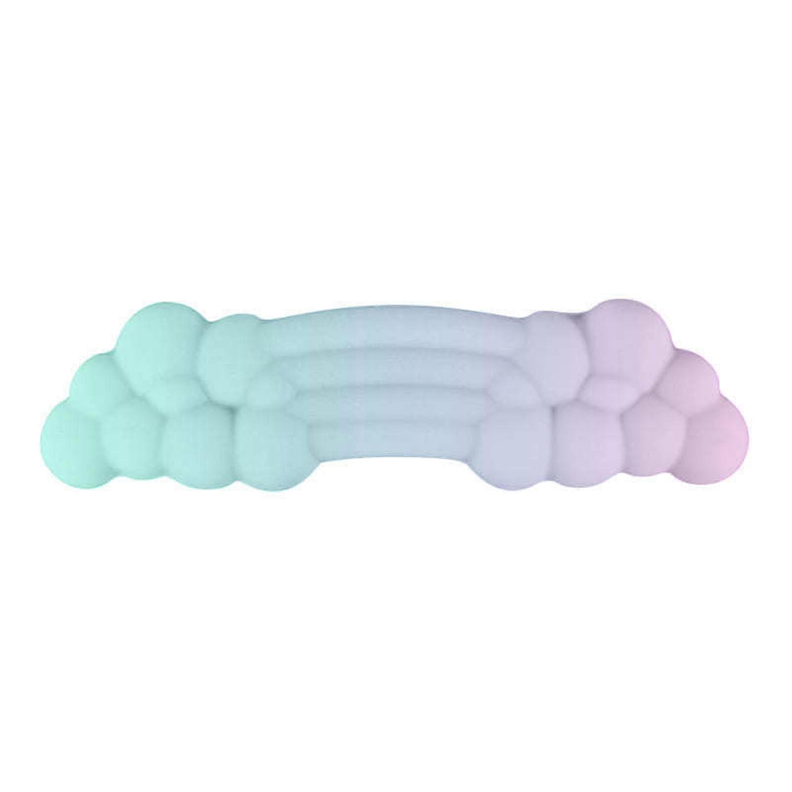 Gradient/Solid-Color Clouded Wrist Pad Portable Typing Pain Relief Support Pad for Office Work