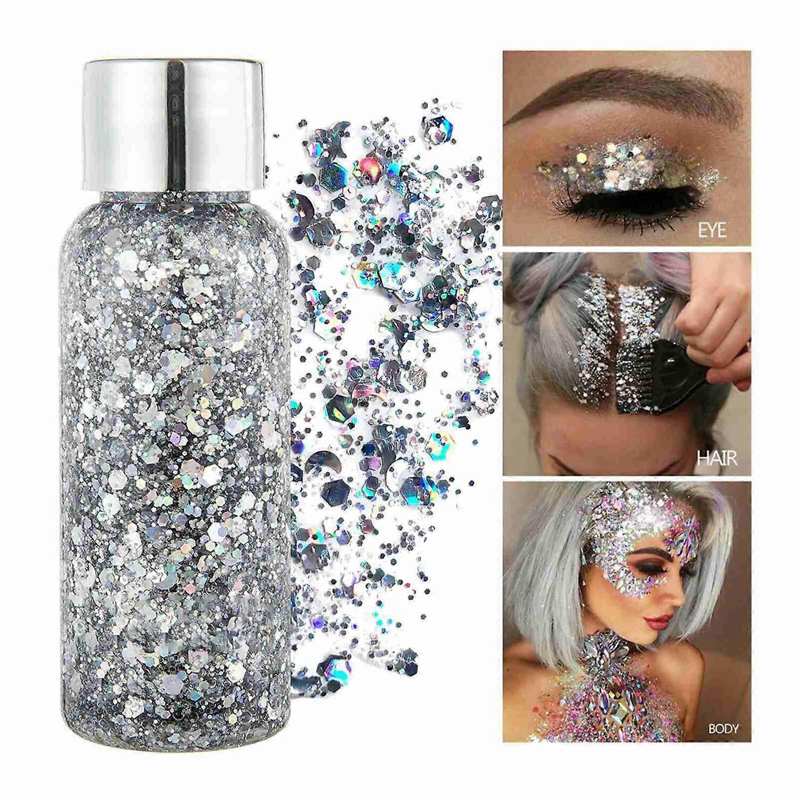 بريق معجون كريم هايلايتر جل طلاء الشعر الوجه أدوات ماكياج مستحضرات التجميل