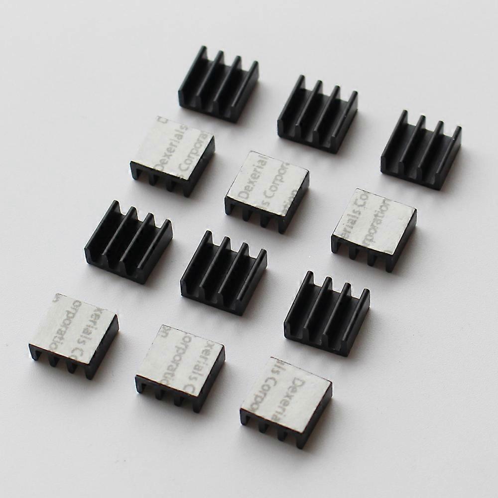 30 قطعة 11x11x5mm رام غرفة التبريد شرائح غرفة التبريد الألومنيوم مع شريط موصل حراري