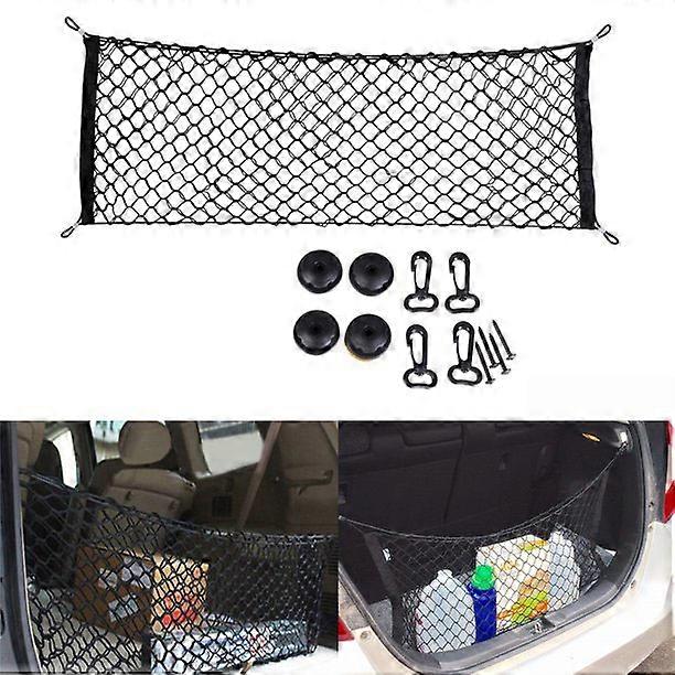 Car Cargo Net Universal Trunk Storage Net Elastic Mesh Boot Cargo Organizer Auto Accessories