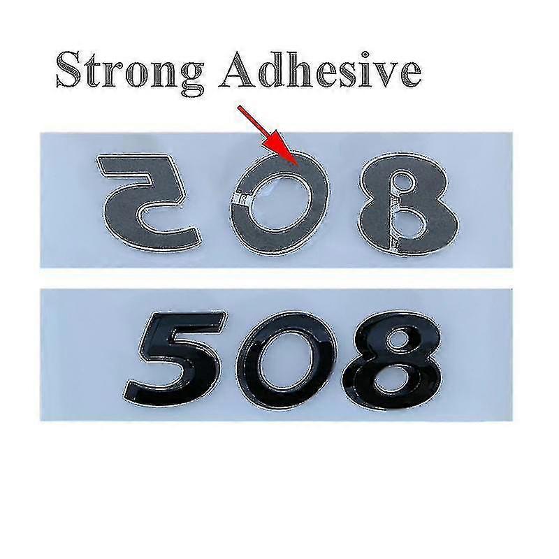 thumbnail image 2 of GT Side Badge Sticker For Peugeot 208 308 508 3008 5008 – Rear Trunk Decal Trim 2017-2020 2 of 5