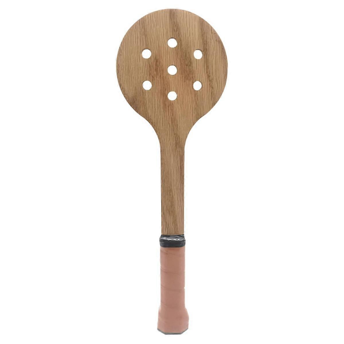 Functional Wooden Racket Pointer Tennis Spoon Trainer Swing Practice Tool Training Auxiliary Equipm