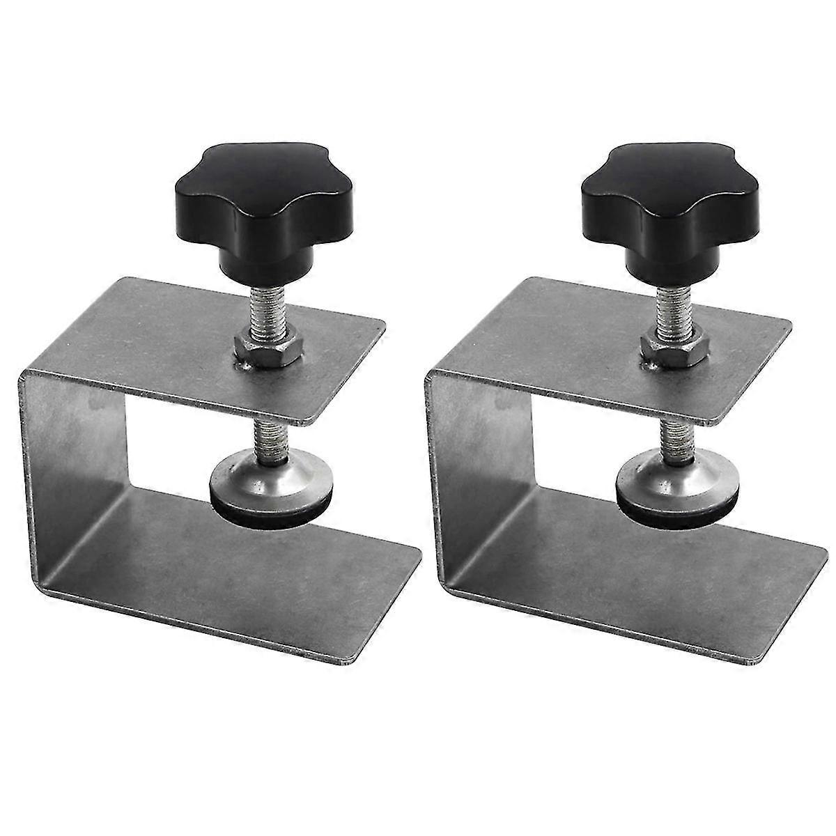 2pcs Stainless Steel Cabinet Woodworking Adjustable Drawer Front Installation Clamp Home Improvemen
