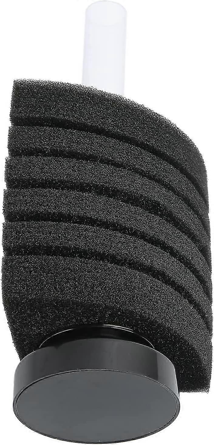Fish Tank Sponge Filter, Double Filtration Easy To Clean Biological Sponge Corner Filter (black) (1pcs)