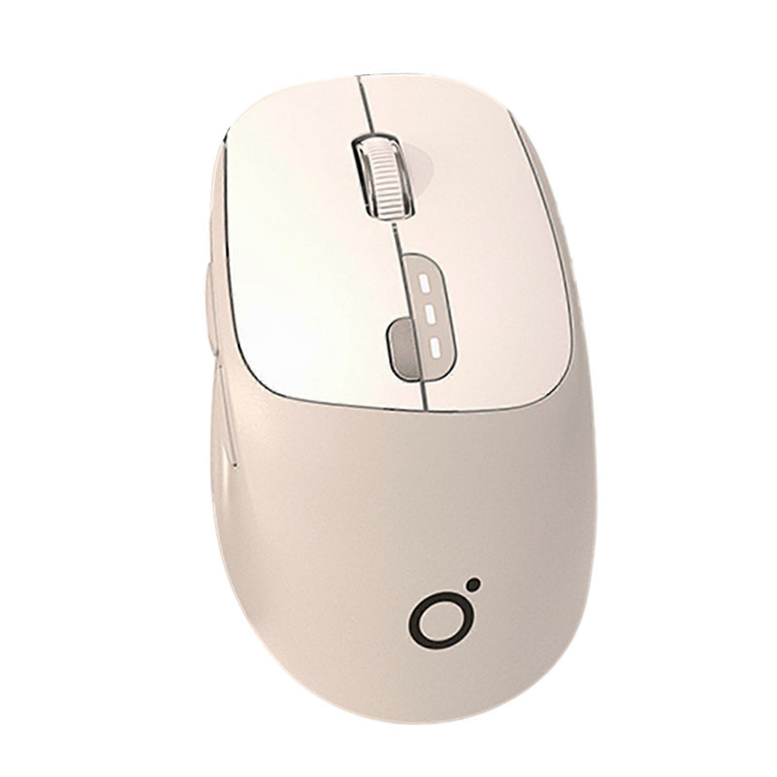 Wireless Mouse Dual Modes DPI Adjustable Mute Button Rechargeable Comcompatibletable Grip Controller Ergonomic Bluetooth-Compatible Wireless Mouse Com