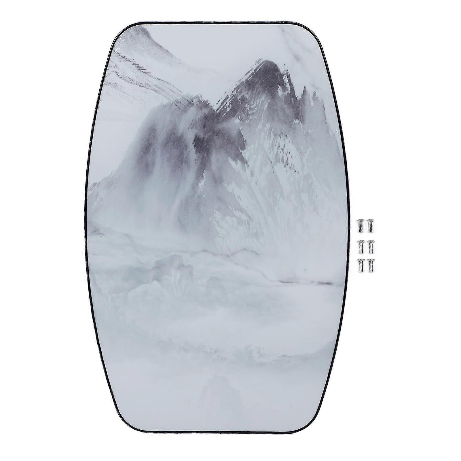 Solid Wood Tabletop Waterproof Removable Tea Table Top for Camper RV Car Yacht Floating Bridge Deck Terrace Smooth Surface Marble