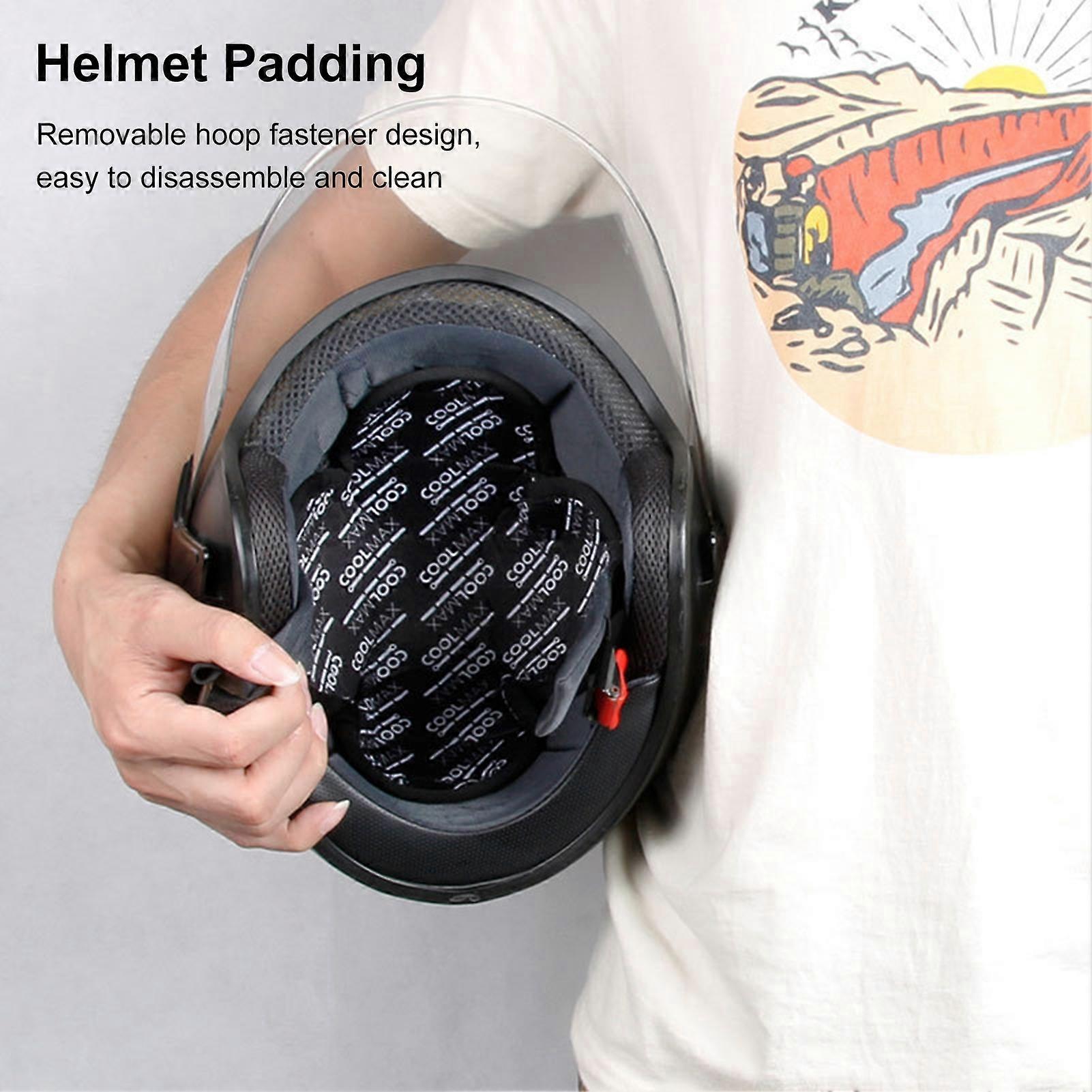Kaesi Helmet Padding Quick Drying Removable Sponge Water Absorption Helmet Insert Liner Cap for Motorcycle
