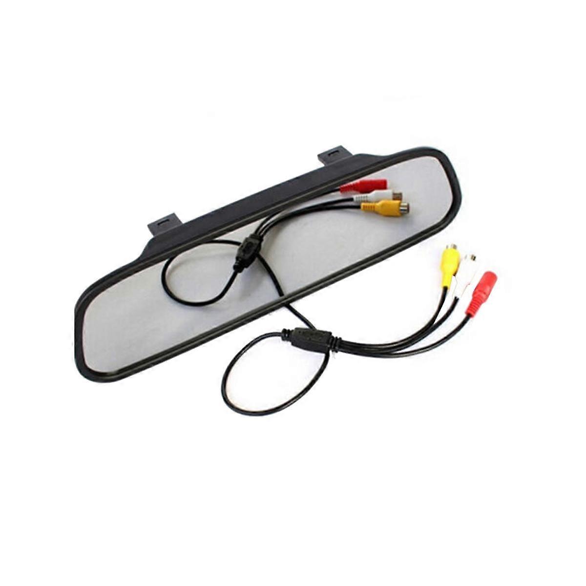 4.3-Inch Rearview Mirror Display Car HD LCD Screen DVD Display Reversing Camera Car Accessories