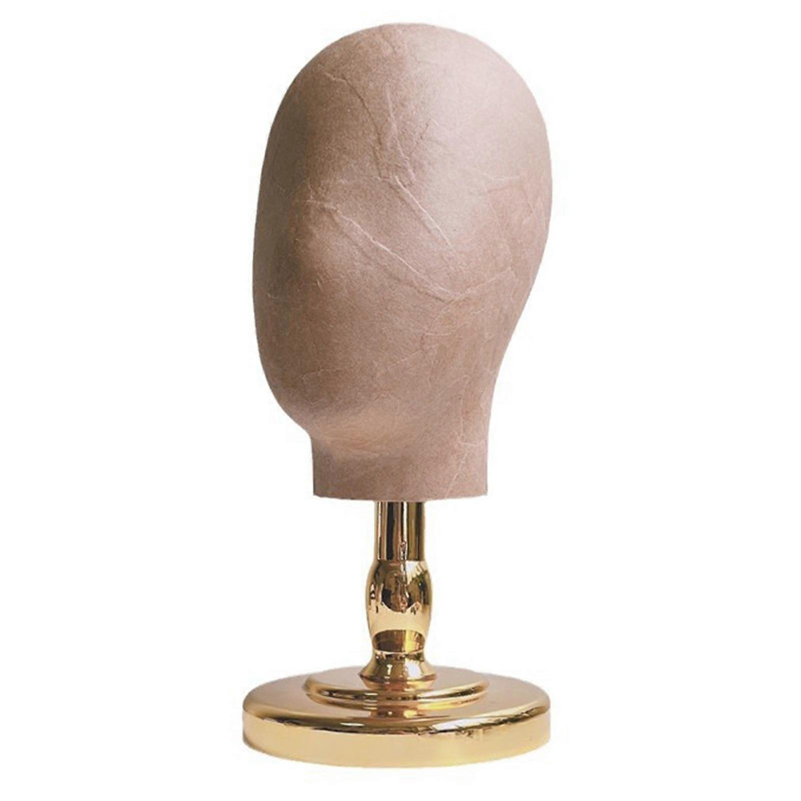 Head Rack with Base Beauty Displaying Multifunction Solid Hat Display Holder Gold Base
